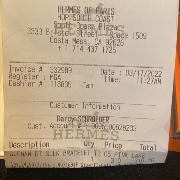 Hermes Glenan silk bracelet - Picture 4 of 5